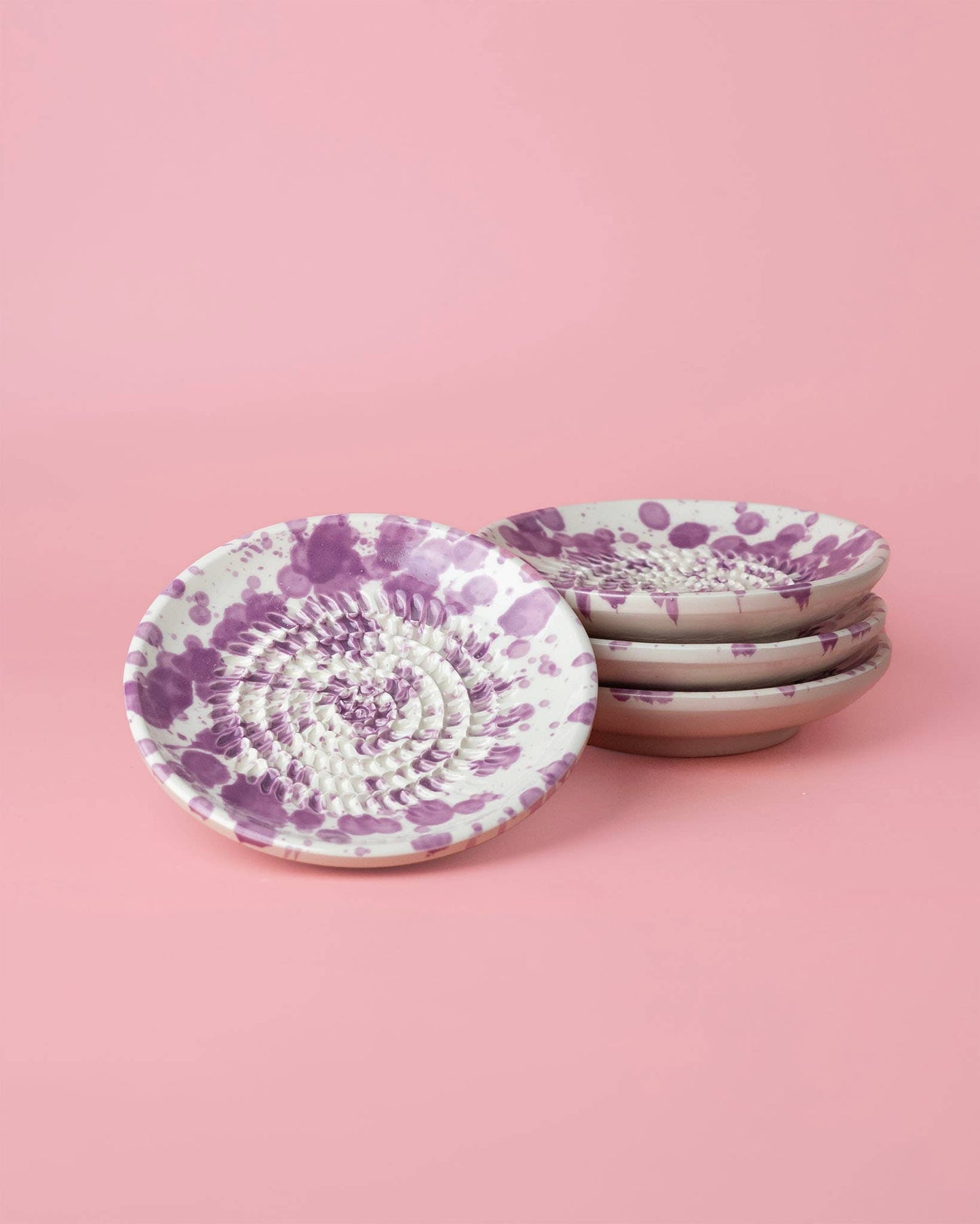 Small Ceramic Grater Plate | Violet