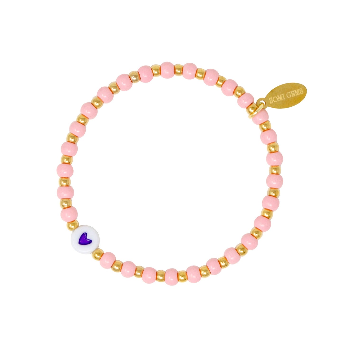 Tiny Daisies & Hearts | Bead Bracelet