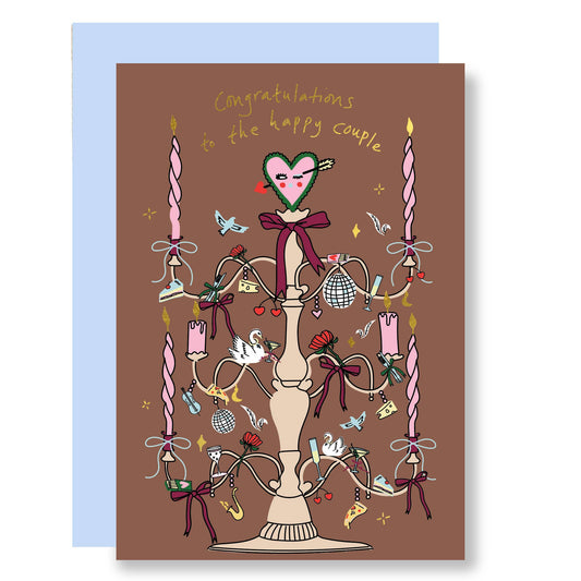Wedding candelabra Card
