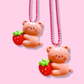 Strawberry Bear Necklace