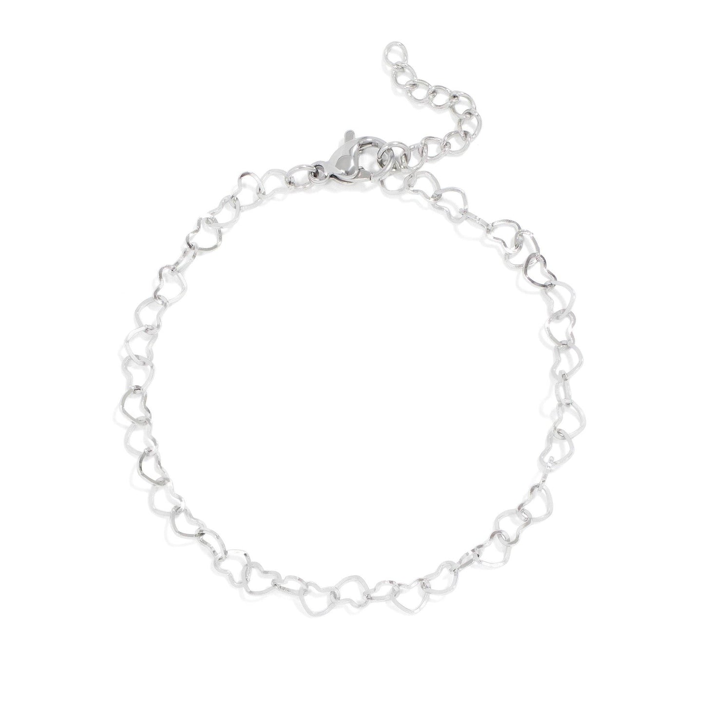 Linked Heart Chain Bracelet | more colours avail
