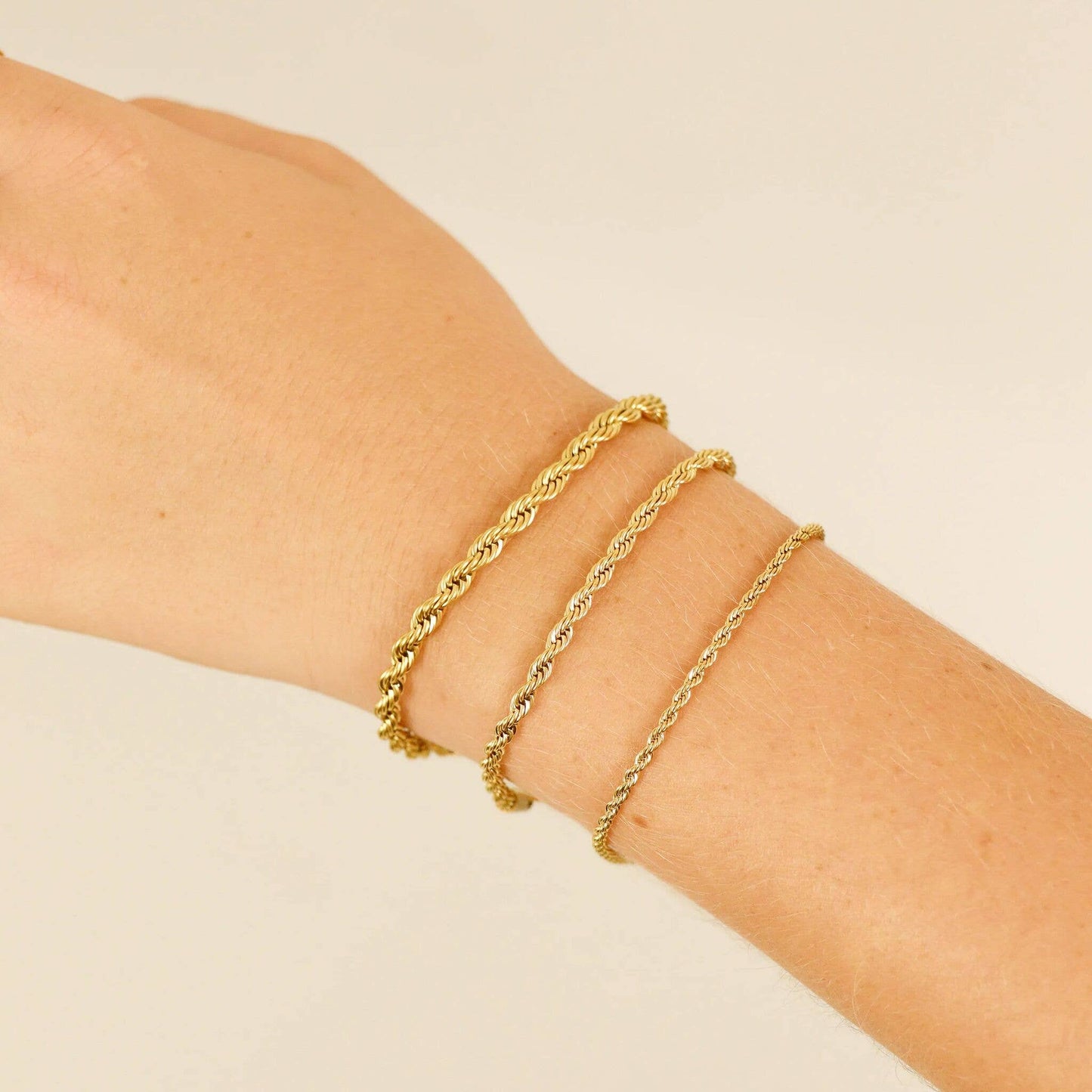 Rope Chain Bracelet - Anklet |  Gold