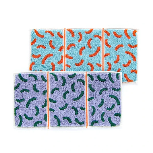 Mini Face Towel | Blue wiggle