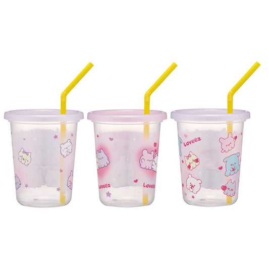 Loveez Tumbler with Straw | 3pack
