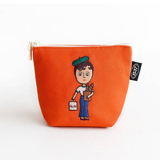 Boat Pouch Small | Embroidered Character Series