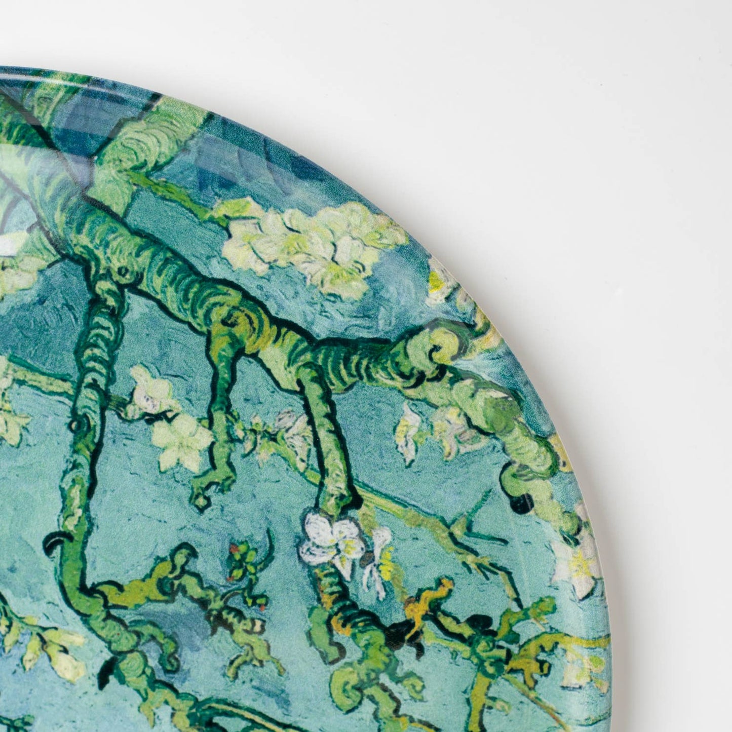 Large Ceramic Pizza Plate | Van Gogh Almond Blossom