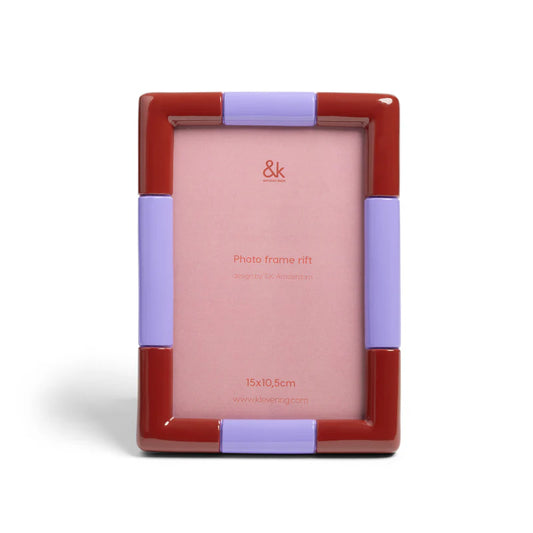 Rift Photo Frame | Burgundy