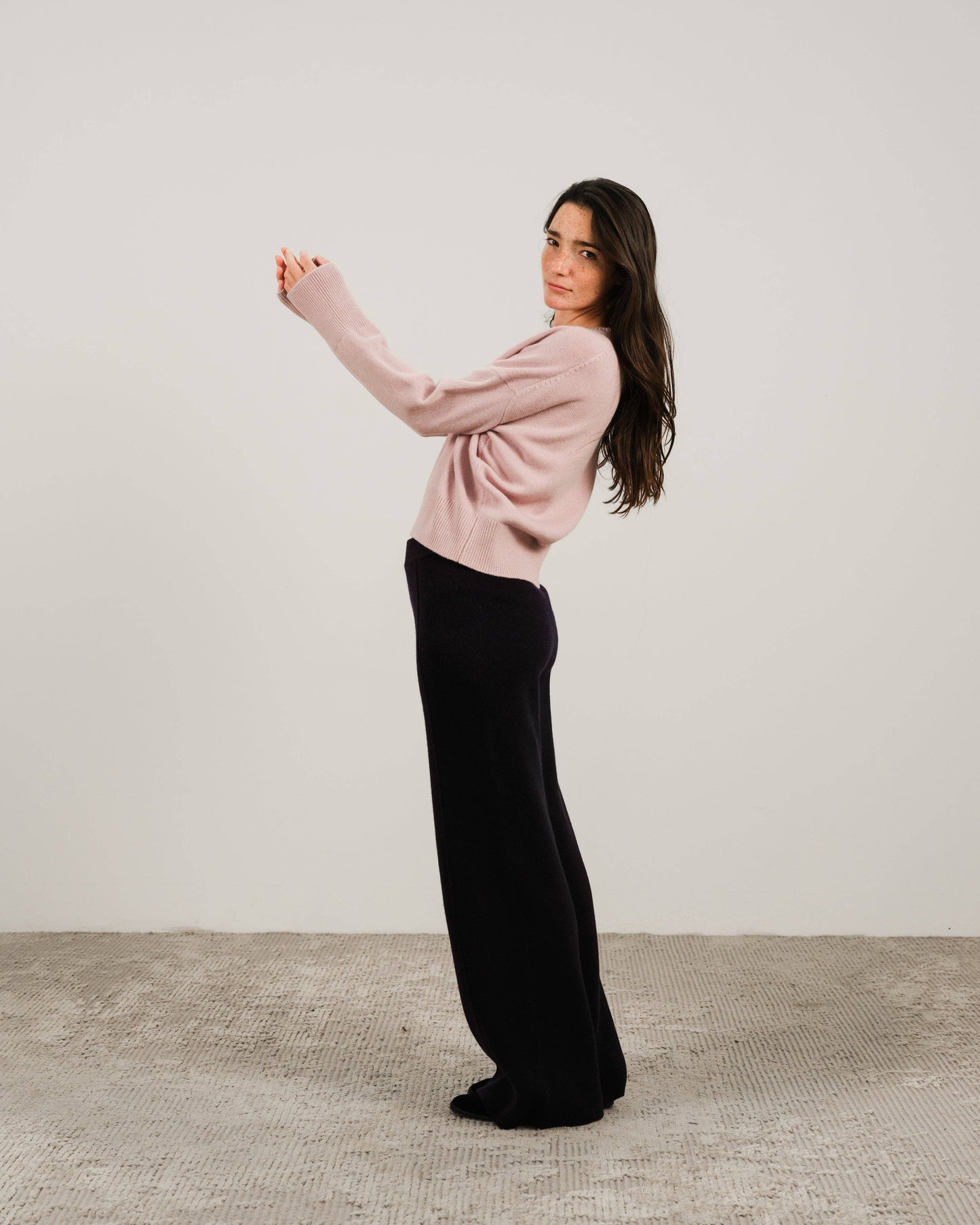 Cashmere Blend Crewneck Sweater