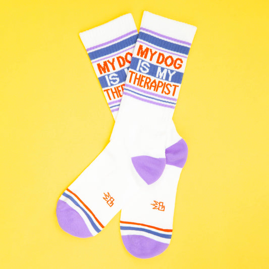 My Dog Is My Therapist | Gym Crew Socks