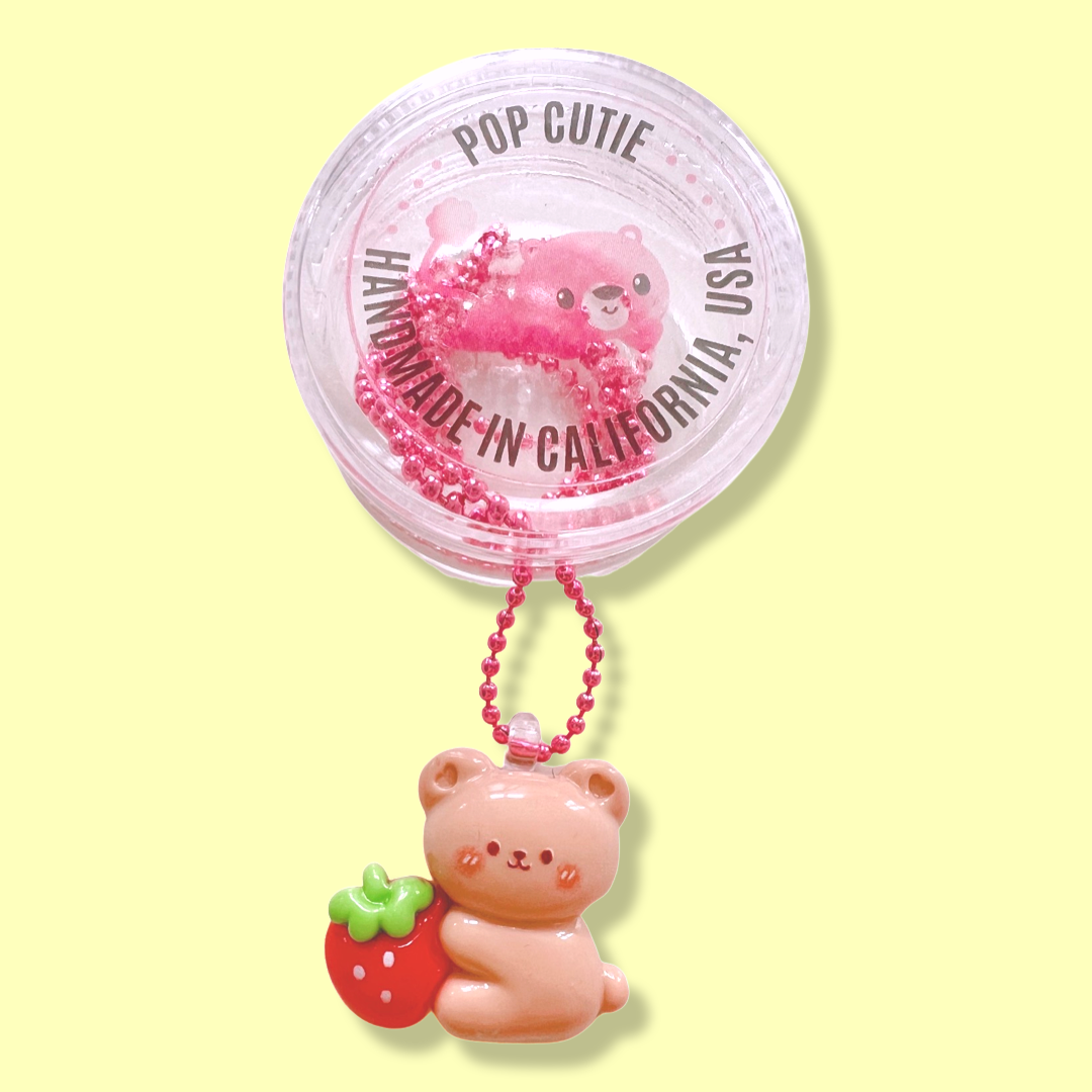 Strawberry Bear Necklace