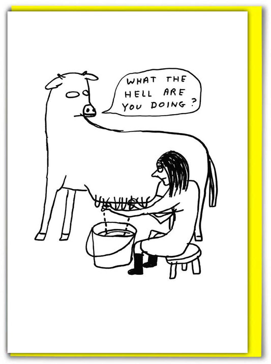 What the Hell Greeting Card | David Shrigley