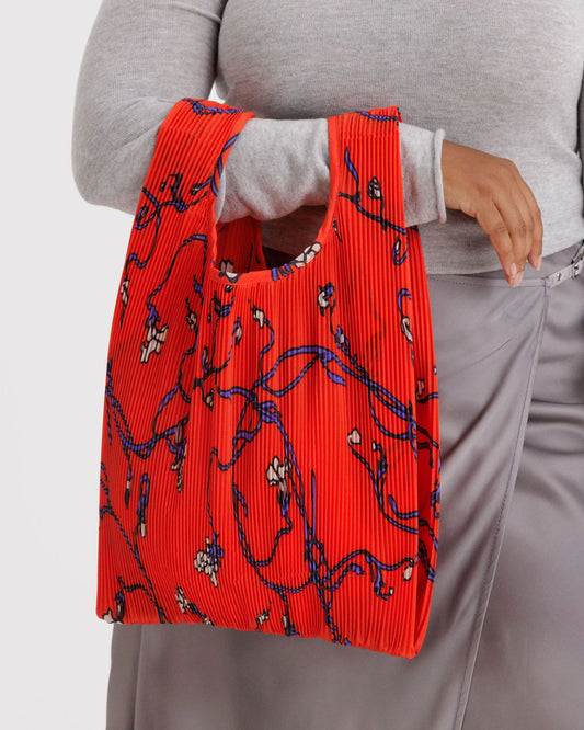 Pleated Baggu | Red Snapdragon