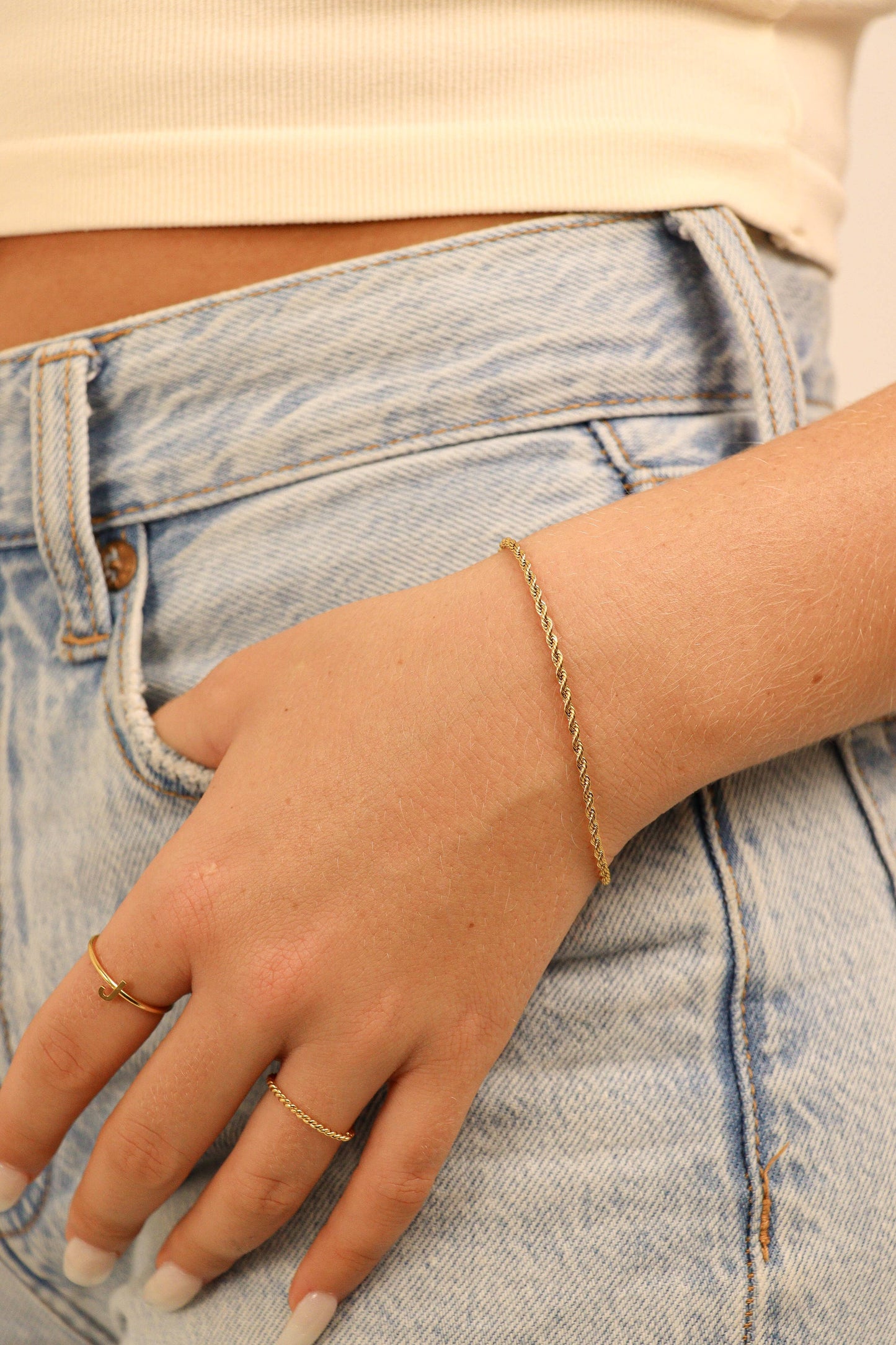 Rope Chain Bracelet - Anklet |  Gold