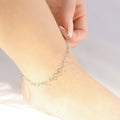 Linked Hearts Anklet | Gold & Stainless Steel