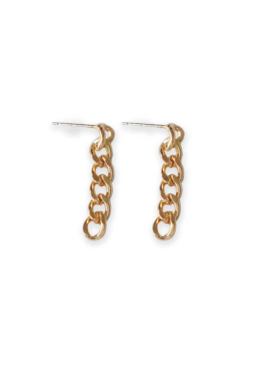 Chain Drop Earrings • Gold