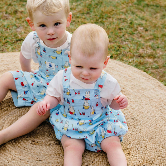 Miffy Pocket Romper | Harbor Blue
