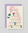 ‘Congrats Champagne’ Greetings Card