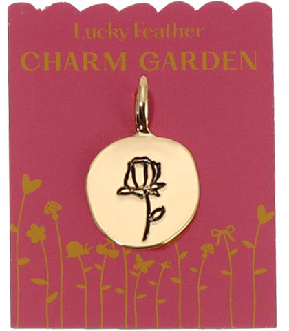 Rose Charm | Gold - Charm Garden