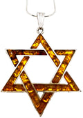 Large Star of David | Diamond Cut Honey Amber