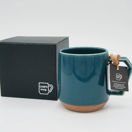 Chips Mug Solid 380ml | Large Dark Green