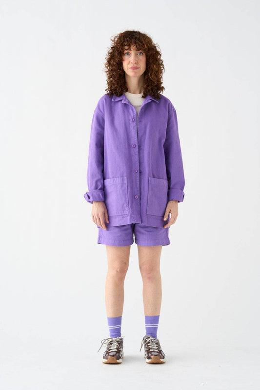 Cotton Overshirt | Lilac