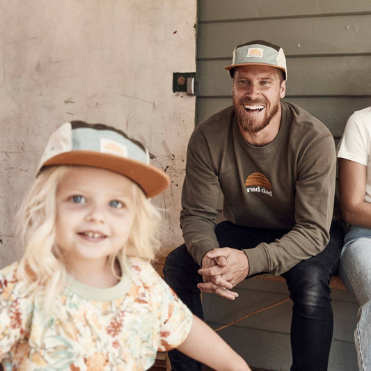 Rad Dad Spliced 5 Panel Cap | Khaki - Adult