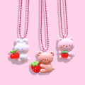 Strawberry Bear Necklace