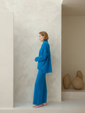Cashmere Blend Wide-leg Pants