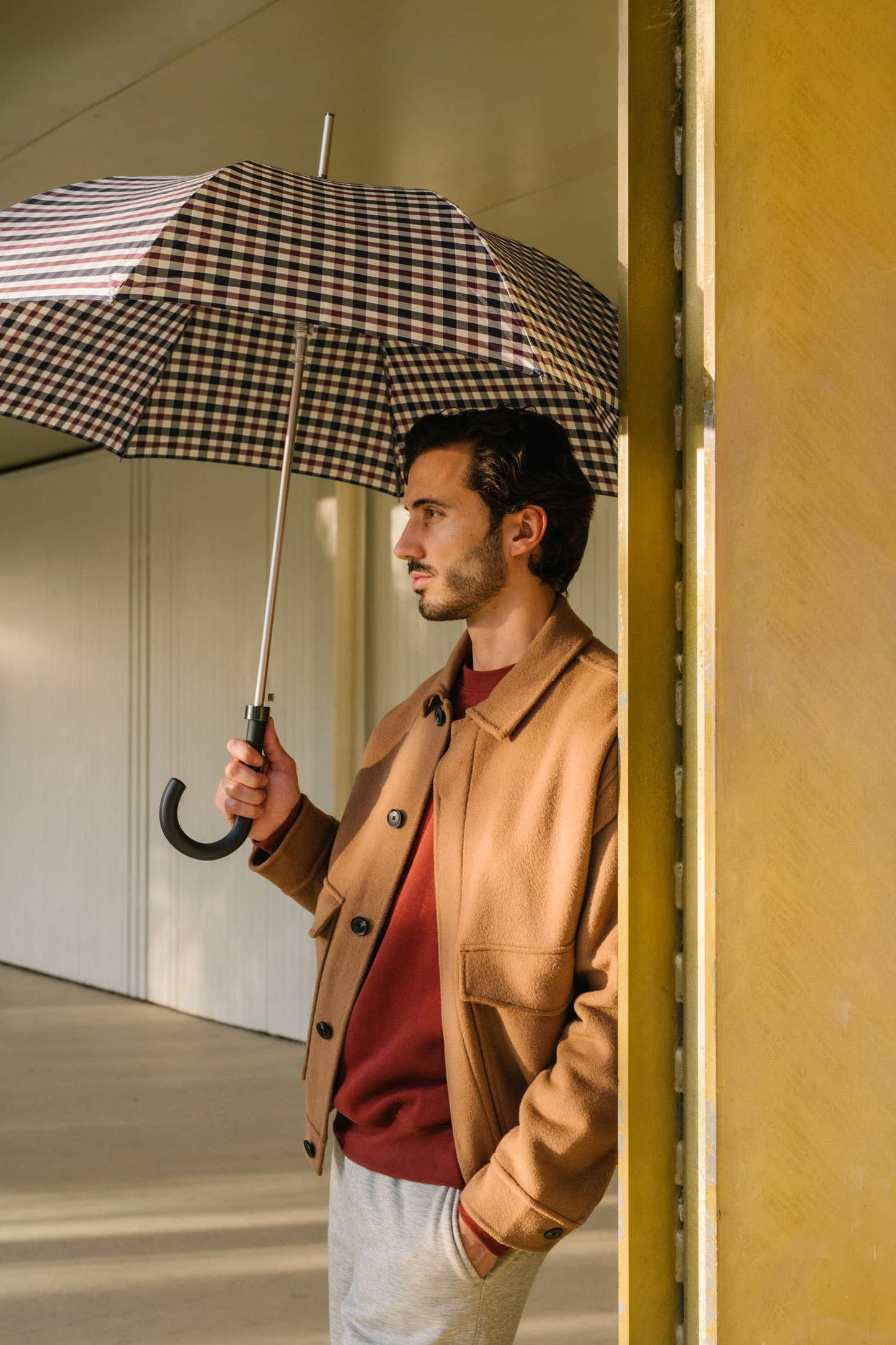 Automatic Long Umbrella | Various Checkered Pattern