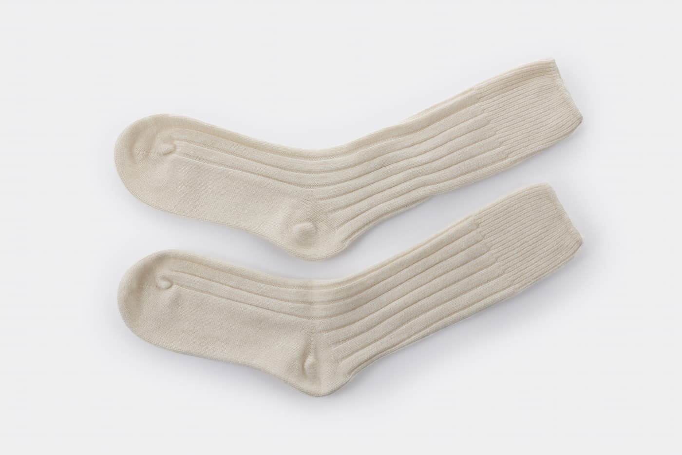 Lambswool Bed Socks | Cream