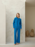 Cashmere Blend Wide-leg Pants