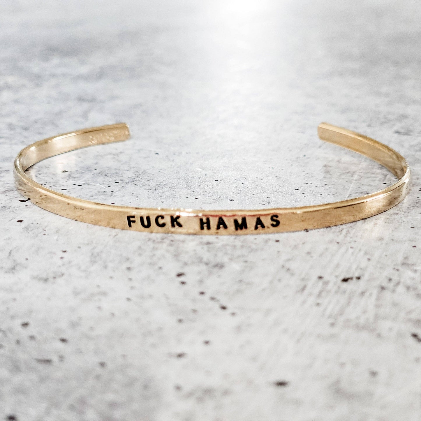 Fuck Hamas | Cuff Bracelet