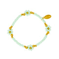 Tiny Daisies & Hearts | Bead Bracelet