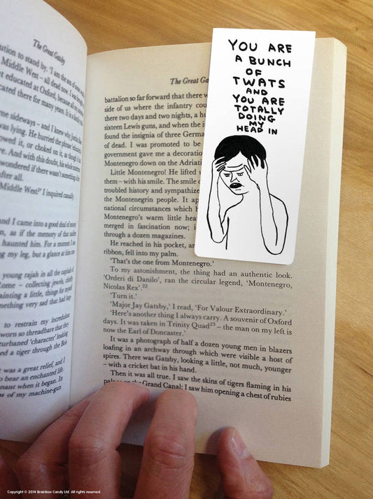 Bunch Of Twats | Magnetic Bookmark  x David Shrigley