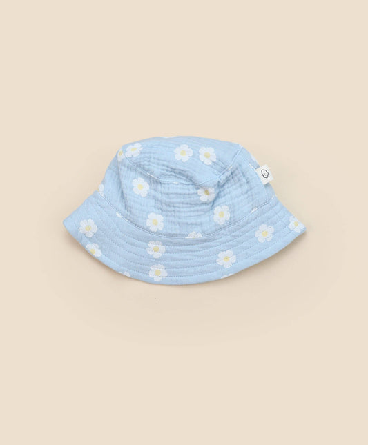 Cotton Muslin Bucket Hat | Daisy Blue
