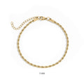 Rope Chain Bracelet - Anklet |  Gold