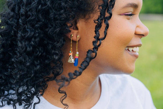 Beaded Dangle Chain | Mix and Match Earrings