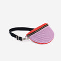 Colorblock Raffia Fanny Pack