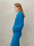 Cashmere Polo Knit Cardigan