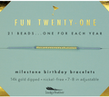 Milestone Birthday Bracelet | Twenty One