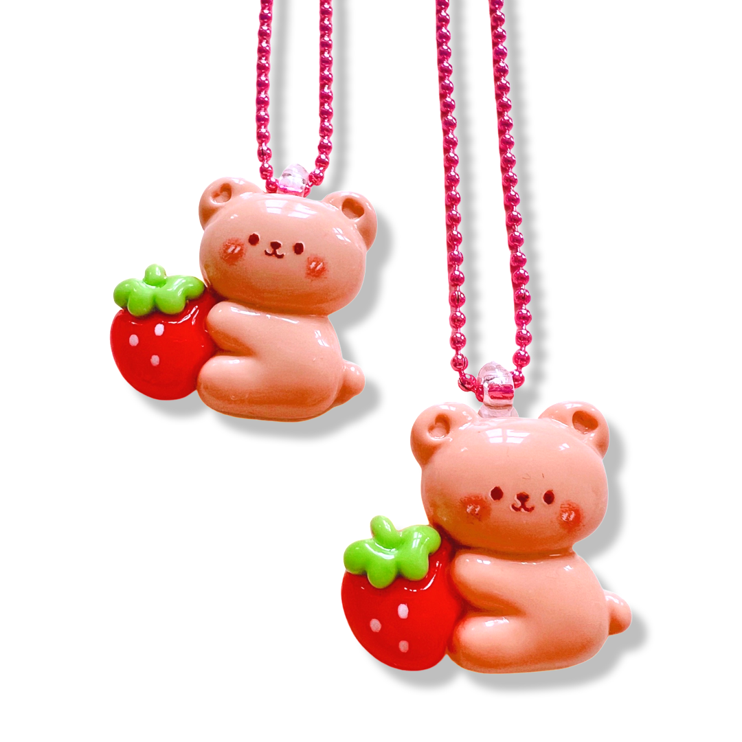 Strawberry Bear Necklace