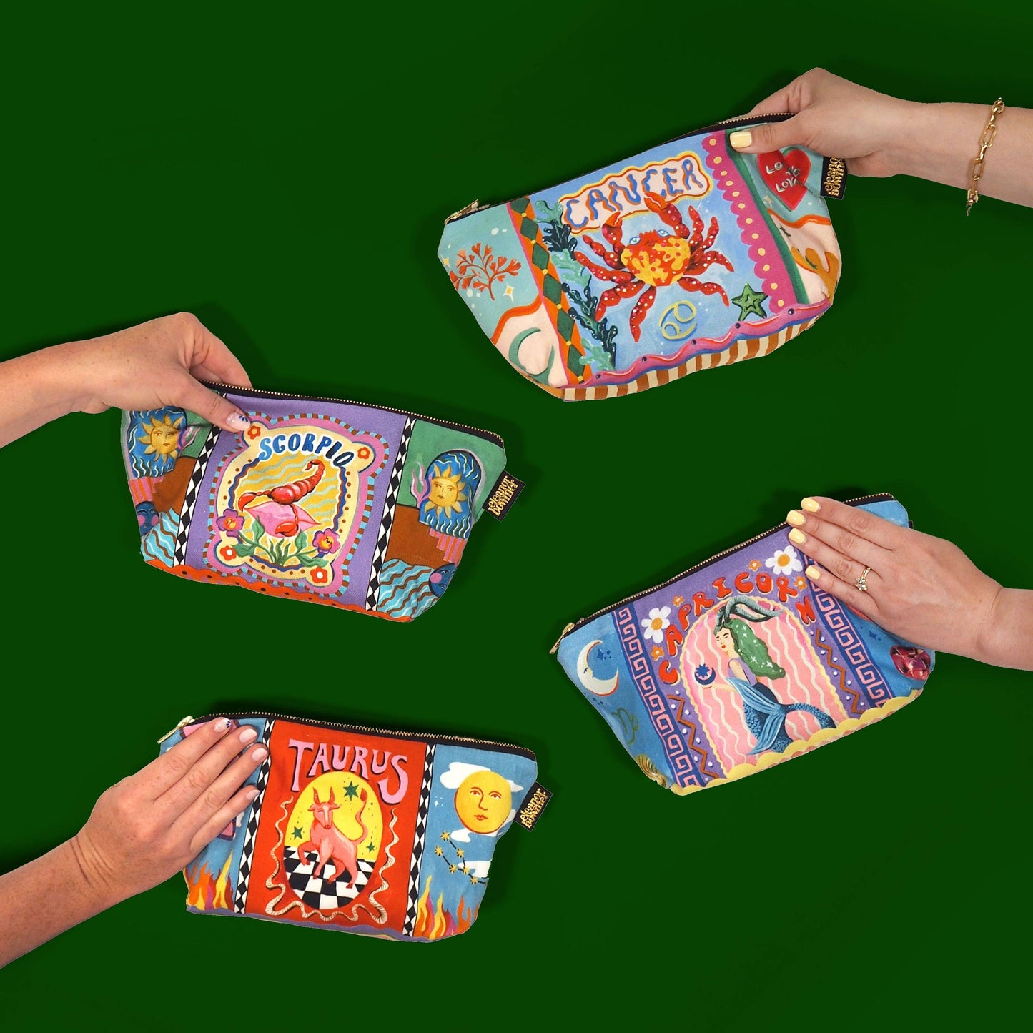 Scorpio Zodiac Zip Bag