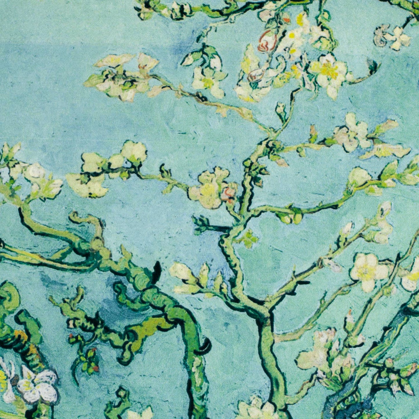 Large Ceramic Pizza Plate | Van Gogh Almond Blossom