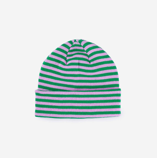 Simple Stripe Knit Beanie | Various Colors