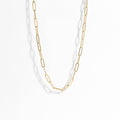 Paperclip Chain Necklace | Gold