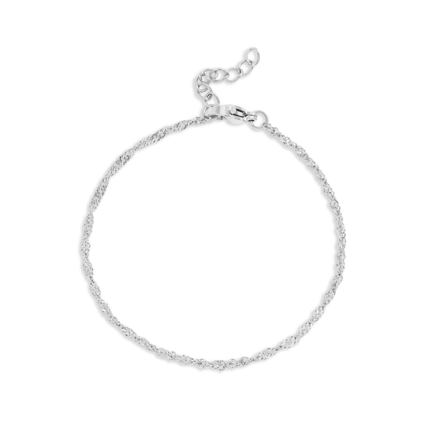 Singapore Chain Bracelet | Gold & Stainless Steel