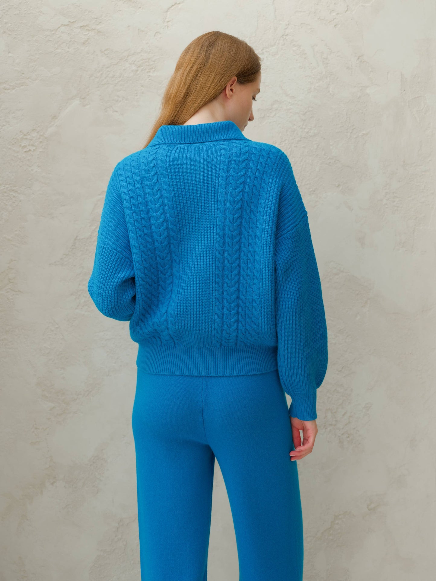 Cashmere Polo Knit Cardigan