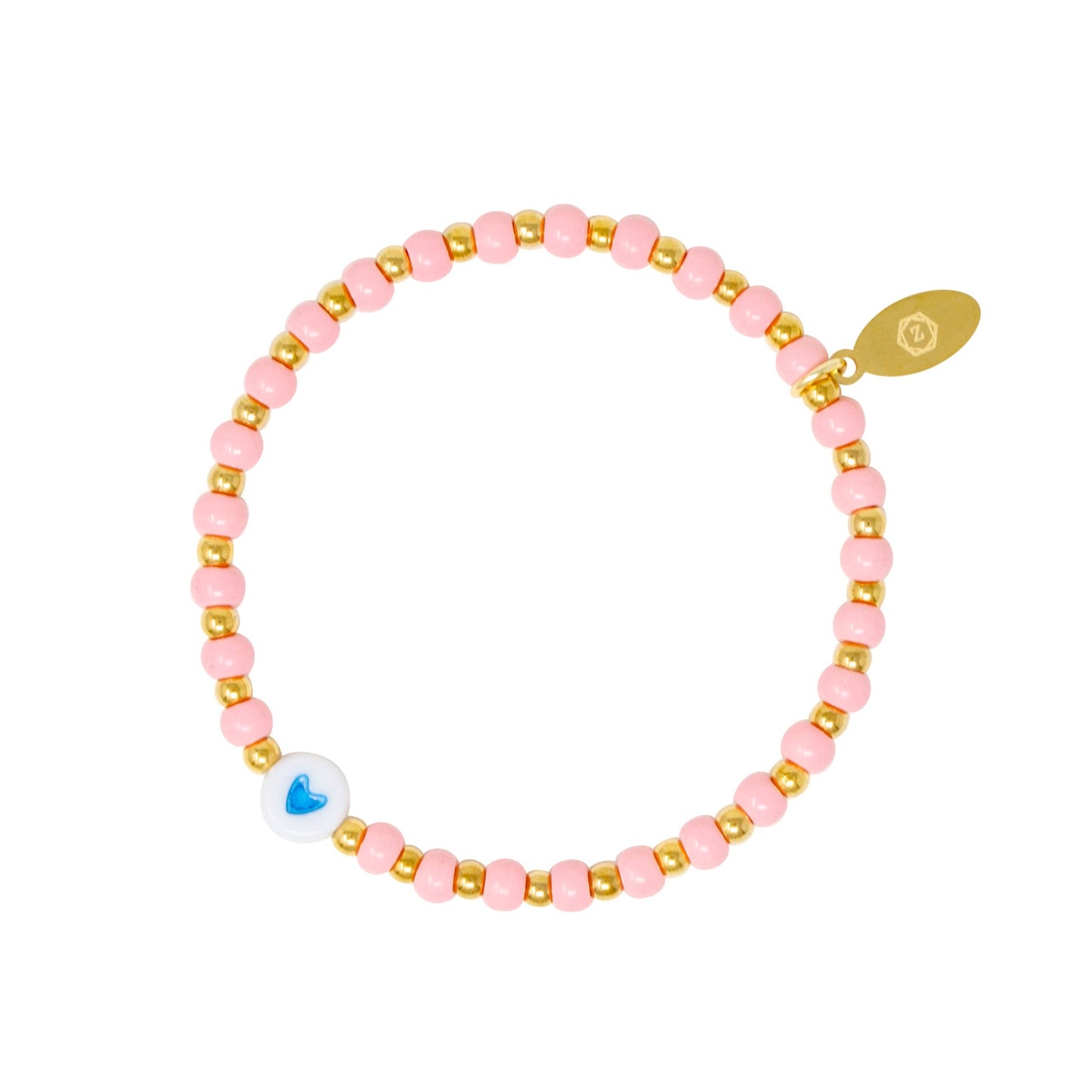 Tiny Daisies & Hearts | Bead Bracelet