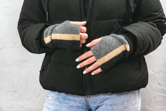 Wrist Warmers Knitted Lambswool | Various Colours