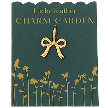 Bow Charm | Gold - Charm Garden